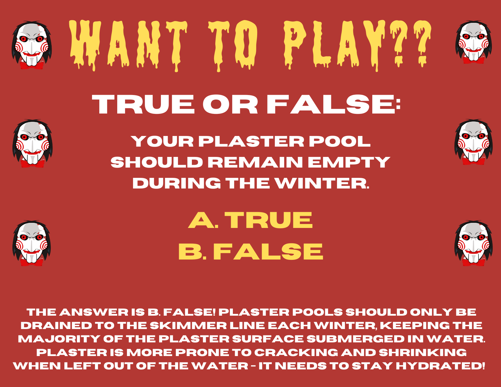 Plaster Pool Trivia