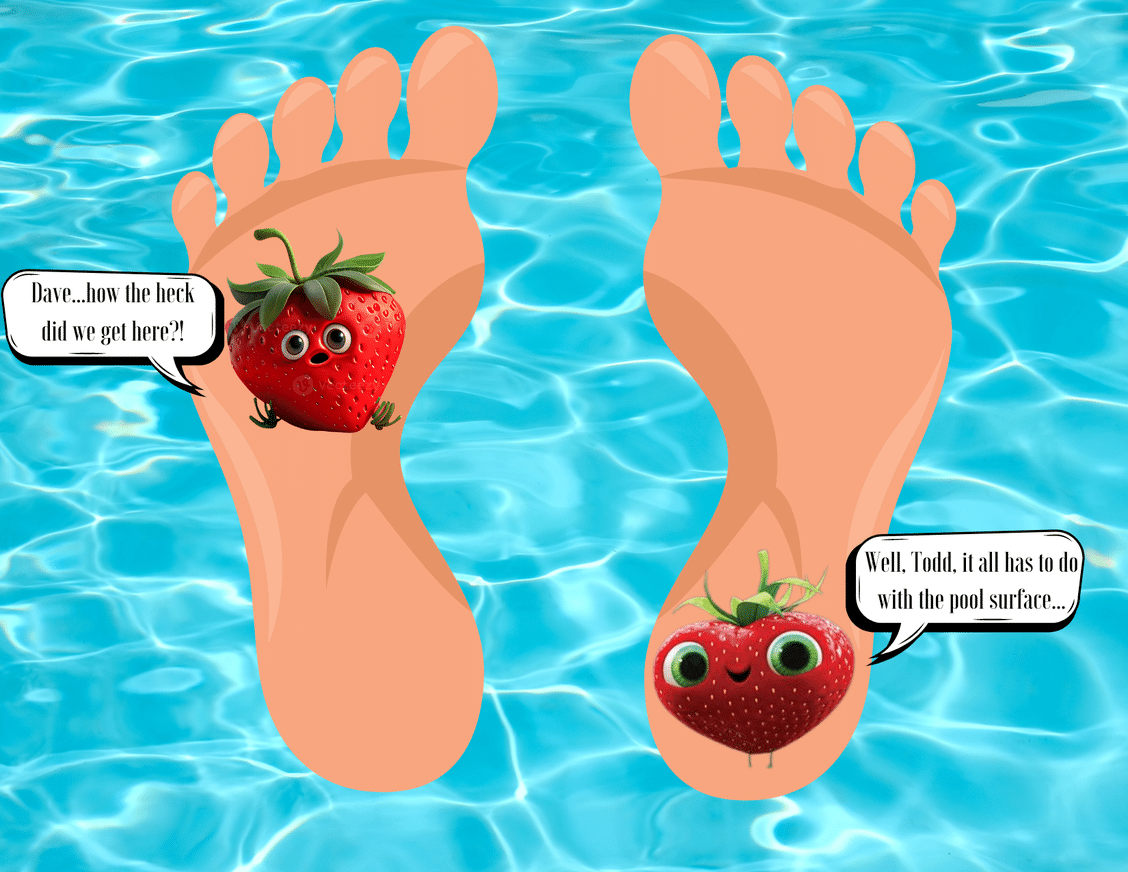 Pool Strawberry Feet