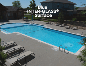 Blue Inter-Glass Surface